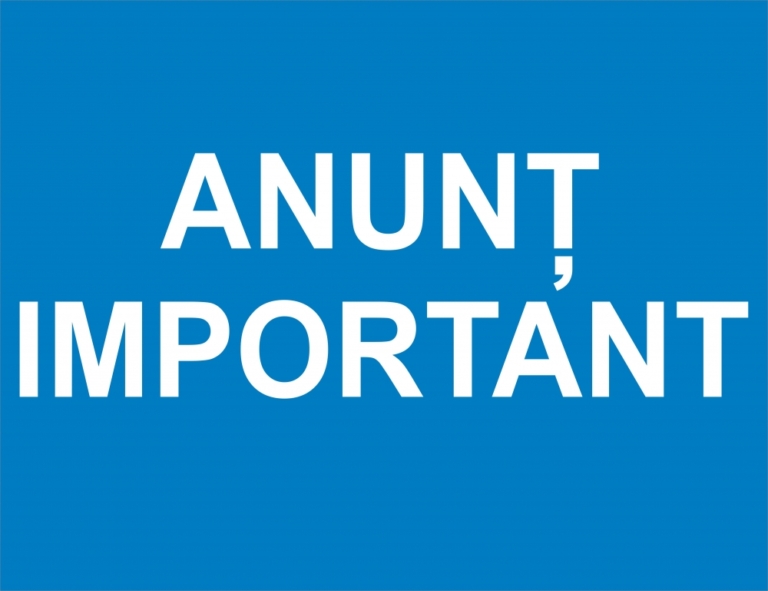 (PRELUNGIRE) A N U N Ţ
cu privire la desfăşurarea concursului privind ocuparea
funcţiei publice vacante de specialist în secția Reglementarea activității unităților de alimentație publică în cadrul Direcţiei generale comerţ, alimentaţie publică şi prestări servicii