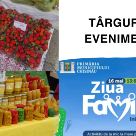 Târguri cu produse autohtone și evenimente desfășurate în sectoarele capitalei, în perioada: 15-17 mai 2026