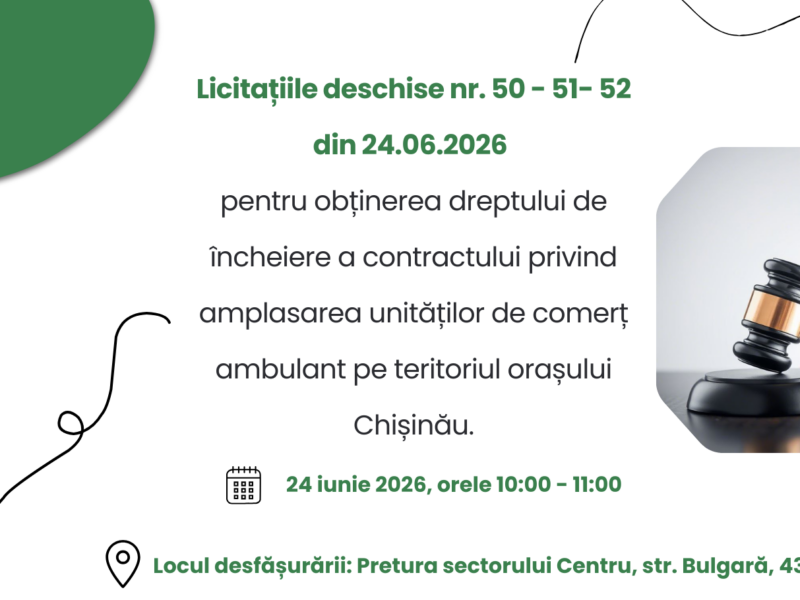Licitații deschise