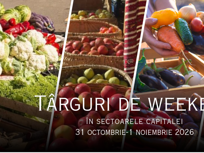 Târguri cu produse autohtone în sectoarele capitalei, în weekendul: 31 octombrie-01 noiembrie 2026